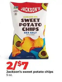 Hy-Vee Jackson's sweet potato chips offer