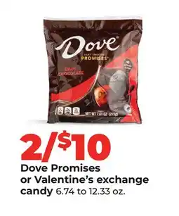 Hy-Vee Dove Promises or Valentine's exchange candy offer