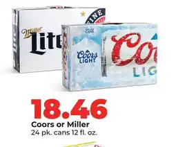 Hy-Vee Coors or Miller offer