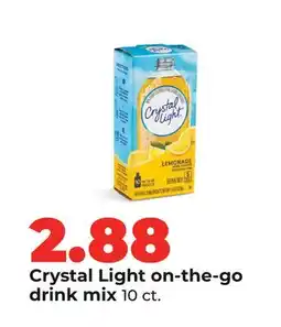 Hy-Vee Crystal Light on-the-go drink mix offer