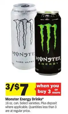 Meijer Monster Energy Drinks offer