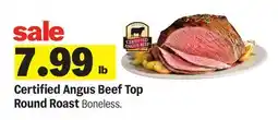 Meijer Certified Angus Beef Top Round Roast offer