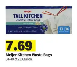 Meijer Meijer Kitchen Waste Bags offer