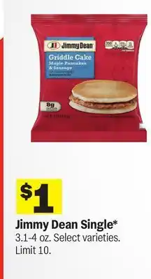 Meijer Jimmy Dean Single offer