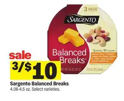 Meijer Sargento Balanced Breaks offer