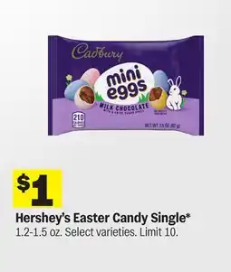 Meijer Hershey's Easter Candy Single offer