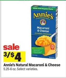 Meijer Annie's Natural Macaroni & Cheese offer