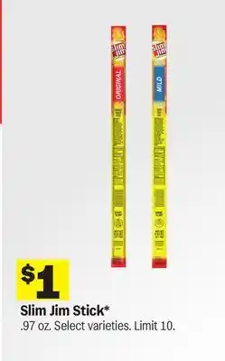 Meijer Slim Jim Stick offer