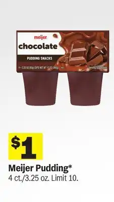 Meijer Meijer Pudding offer