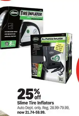 Meijer Slime Tire Inflators offer
