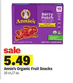 Meijer Annie's Organic Fruit Snacks offer