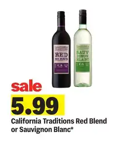 Meijer California Traditions Red Blend or Sauvignon Blanc offer