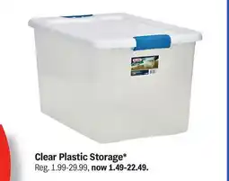 Meijer Clear Plastic Storage offer