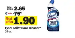 Meijer Lysol Toilet Bowl Cleaner offer