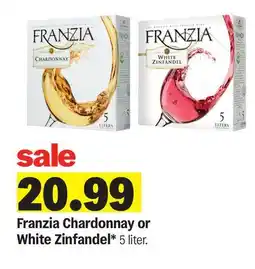 Meijer Franzia Chardonnay or White Zinfandel offer