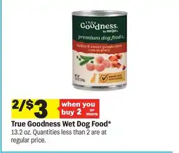 Meijer True Goodness Wet Dog Food offer