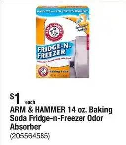 The Home Depot ARM & HAMMER 14 oz. Baking Soda Fridge-n-Freezer Odor Absorber offer