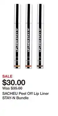 Ulta Beauty SACHEU Peel Off Lip Liner STAY-N Bundle offer