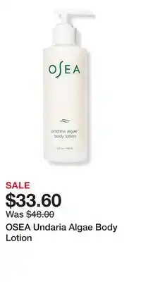 Ulta Beauty OSEA Undaria Algae Body Lotion offer