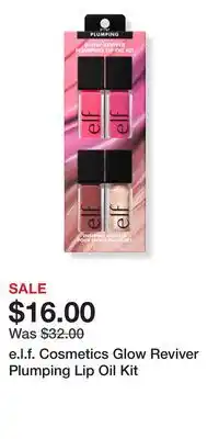 Ulta Beauty e.l.f. Cosmetics Glow Reviver Plumping Lip Oil Kit offer
