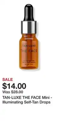 Ulta Beauty TAN-LUXE THE FACE Mini - Illuminating Self-Tan Drops offer