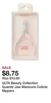 Ulta Beauty ULTA Beauty Collection Quarter Jaw Manicure Cuticle Nippers offer