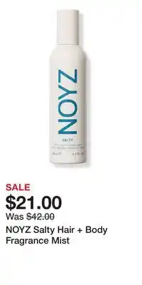Ulta Beauty NOYZ Salty Hair + Body Fragrance Mist offer