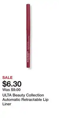 Ulta Beauty ULTA Beauty Collection Automatic Retractable Lip Liner offer