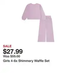 Belk Girls 4-6x Shimmery Waffle Set offer