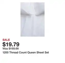 Belk 1200 Thread Count Queen Sheet Set offer