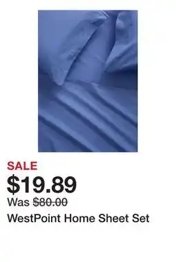 Belk WestPoint Home Sheet Set offer