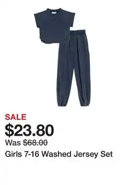 Belk Girls 7-16 Washed Jersey Set offer