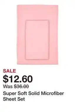 Belk Super Soft Solid Microfiber Sheet Set offer