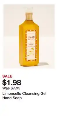 Bath & Body Works Limoncello Cleansing Gel Hand Soap offer