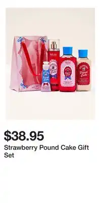 Bath & Body Works Strawberry Pound Cake Gift Set offer