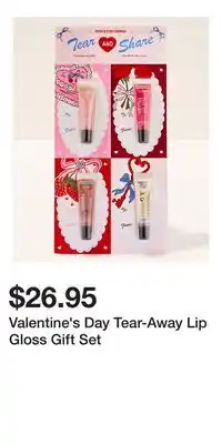 Bath & Body Works Valentine's Day Tear-Away Lip Gloss Gift Set offer