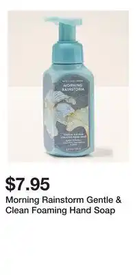 Bath & Body Works Morning Rainstorm Gentle & Clean Foaming Hand Soap offer