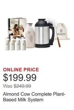 Costco Almond Cow Complete Plant-Based Milk System offer