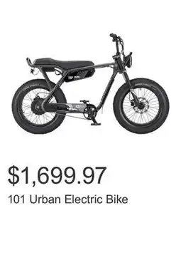 Costco 101 Urban Electric Bike offer