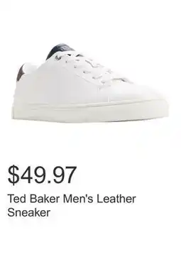 Costco Ted Baker Men's Leather Sneaker offer