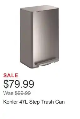 Costco Kohler 47L Step Trash Can offer