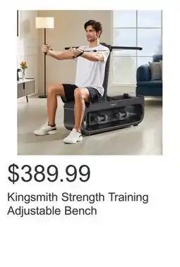 Costco Kingsmith Strength Training Adjustable Bench offer