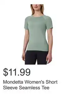 Costco Mondetta Women's Short Sleeve Seamless Tee offer