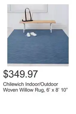 Costco Chilewich Indoor/Outdoor Woven Willow Rug, 6' x 8' 10 offer