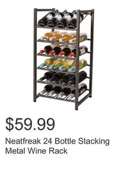 Costco Neatfreak 24 Bottle Stacking Metal Wine Rack offer