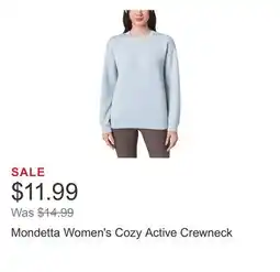 Costco Mondetta Women's Cozy Active Crewneck offer