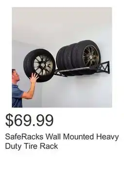 Costco SafeRacks Wall Mounted Heavy Duty Tire Rack offer