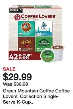 Office Depot Green Mountain Coffee Coffee Lovers' Collection Single-Serve K-Cup Variety Pack, Pack Of 42 K-Cup offer