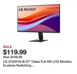 Office Depot LG 27U411A-B 27 Class Full HD LCD Monitor, In-plane Switching (IPS) Technology, 1920 x 1080, Black offer