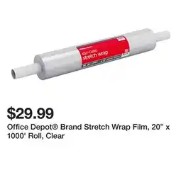 Office Depot Office Depot Brand Stretch Wrap Film, 20 x 1000' Roll, Clear offer